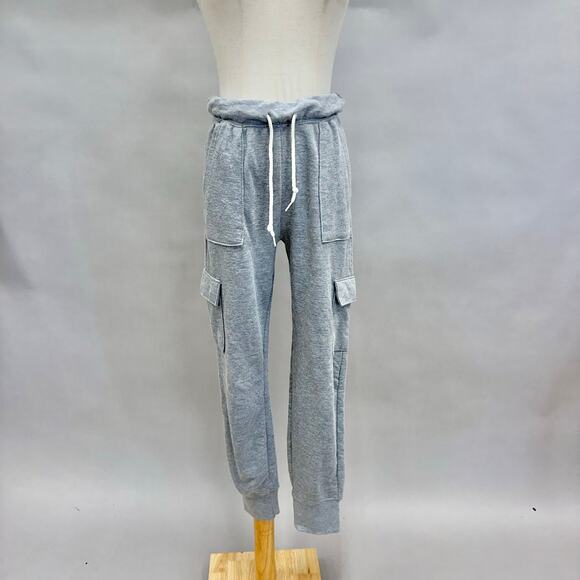 No Boundaries gray cargo jogger sweatpants Size XS Slim Leg High Rise - Picture 14 of 14